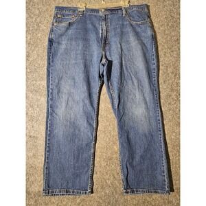 Levi's 559 Relaxed Straight Jeans Mens 44x30 Blue Denim Stretch